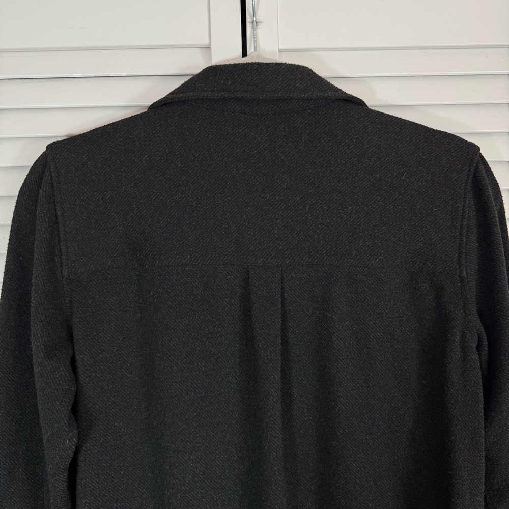 Faherty Legend Sweater Shirt Heathered Black Twill Button Up Small - Picture 7 of 10